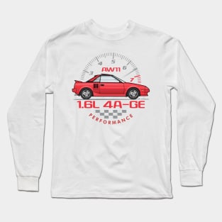 4A-GE-Red Long Sleeve T-Shirt